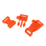 Maxbell 10 PCS Emergency Whistle Buckle for Outdoor Camping Paracord Bracelet Orange