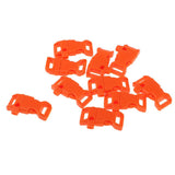 Maxbell 10 PCS Emergency Whistle Buckle for Outdoor Camping Paracord Bracelet Orange