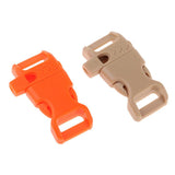 Maxbell 10 PCS Emergency Whistle Buckle for Outdoor Camping Paracord Bracelet Orange