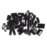 Maxbell 50pcs Plastic Belt Loop Keeper Loop Buckles Belt Harness Backpack Straps 25mm