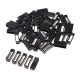 Maxbell 50pcs Plastic Belt Loop Keeper Loop Buckles Belt Harness Backpack Straps 25mm