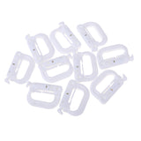 Maxbell 10pcs D-ring tactical molle Locking webbing buckle carabiner Climbing hook White