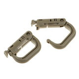 Maxbell 10pcs D-ring tactical molle Locking webbing buckle carabiner Climbing hook Mud