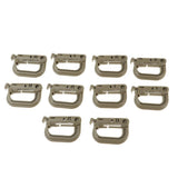 Maxbell 10pcs D-ring tactical molle Locking webbing buckle carabiner Climbing hook Mud