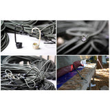 Maxbell 5 Pcs Bungee Hook Tie - Tarpaulin Elastic Stretch Cord Straps with Hook 6mm