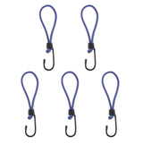 Maxbell 5 Pcs Bungee Hook Tie - Tarpaulin Elastic Stretch Cord Straps with Hook 6mm