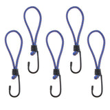 Maxbell 5 Pcs Bungee Hook Tie - Tarpaulin Elastic Stretch Cord Straps with Hook 6mm