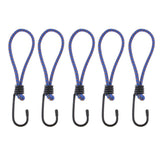 Maxbell 5 Pcs Bungee Hook Tie - Tarpaulin Elastic Stretch Cord Straps with Hook 6mm