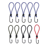 Maxbell 5 Pcs Bungee Hook Tie - Tarpaulin Elastic Stretch Cord Straps with Hook 6mm
