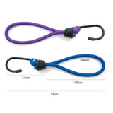 Maxbell 5 Pcs Bungee Hook Tie - Tarpaulin Elastic Stretch Cord Straps with Hook 6mm