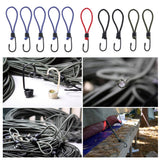 Maxbell 5 Pcs Bungee Hook Tie - Tarpaulin Elastic Stretch Cord Straps with Hook 6mm