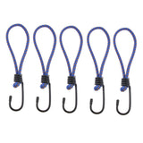 Maxbell 5 Pcs Bungee Hook Tie - Tarpaulin Elastic Stretch Cord Straps with Hook 6mm