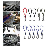 Maxbell 5 Pcs Bungee Hook Tie - Tarpaulin Elastic Stretch Cord Straps with Hook 6mm