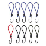 Maxbell 5 Pcs Bungee Hook Tie - Tarpaulin Elastic Stretch Cord Straps with Hook 6mm