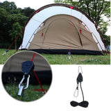 Maxbell Guy Line Runner Camping Tent Awning Rope Pulley Ratchet Hangers Tensioner S