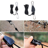Maxbell Guy Line Runner Camping Tent Awning Rope Pulley Ratchet Hangers Tensioner S