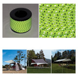 Maxbell Reflective Guyline Camping Tent Rope Guy Line Cord Paracord Clothesline 6mm Diameter