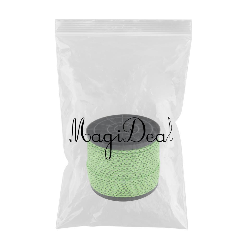 Maxbell Reflective Guyline Camping Tent Rope Guy Line Cord Paracord Clothesline 6mm Diameter