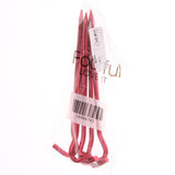 Max 5pcs Aluminum Tent Stakes Pegs Ground Nails for Camping Awning 18cm Red