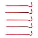 Max 5pcs Aluminum Tent Stakes Pegs Ground Nails for Camping Awning 18cm Red