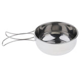 Max Folding Compact Stainless Steel Cooking Mess Tins Camping Food Holiday 500ml