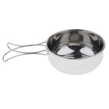 Max Folding Compact Stainless Steel Cooking Mess Tins Camping Food Holiday 500ml