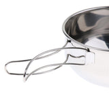 Max Folding Compact Stainless Steel Cooking Mess Tins Camping Food Holiday 700ml