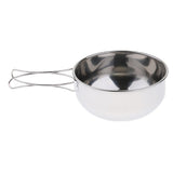 Max Folding Compact Stainless Steel Cooking Mess Tins Camping Food Holiday 700ml