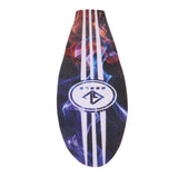 Maxbell Pro 22inch Fish Board Sandpaper Skateboard Griptape Deck Sticker Flame