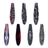 Maxbell Pro 22inch Fish Board Sandpaper Skateboard Griptape Deck Sticker Flame