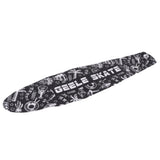 Maxbell Pro 22inch Fish Board Sandpaper Skateboard Griptape Deck Sticker White Black