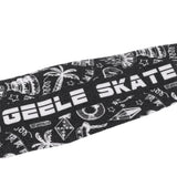 Maxbell Pro 22inch Fish Board Sandpaper Skateboard Griptape Deck Sticker White Black