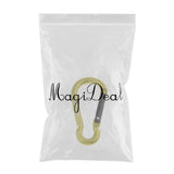 Maxbell Aluminum Alloy Carabiner Gourd Shape Spring Buckle Hook Clip Matt green