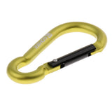 Maxbell Aluminum Alloy Carabiner Gourd Shape Spring Buckle Hook Clip Matt green