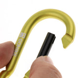 Maxbell Aluminum Alloy Carabiner Gourd Shape Spring Buckle Hook Clip Matt green