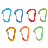 Maxbell Mini Aluminum Alloy Carabiner Outdoor D Shape Quickdraw Sandblasted gold