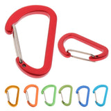 Maxbell Mini Aluminum Alloy Carabiner Outdoor D Shape Quickdraw Sandblasted gold