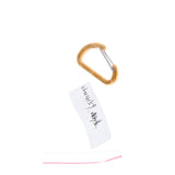 Maxbell Mini Aluminum Alloy Carabiner Outdoor D Shape Quickdraw Sandblasted gold