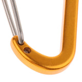 Maxbell Mini Aluminum Alloy Carabiner Outdoor D Shape Quickdraw Sandblasted gold