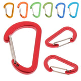 Maxbell Mini Aluminum Alloy Carabiner Outdoor D Shape Quickdraw Sandblasted gold