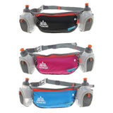 Maxbell Outdoor Sports Waist Bag Fanny Pack with 2 kettles for Running Walk blue