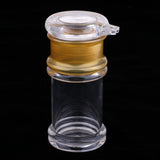 Maxbell Clear Seasoning Jars Oil Dispenser Bottle, Spice Jars, Sugar Salt Bottle Middle Gold-Oil Bottle