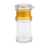 Maxbell Clear Seasoning Jars Oil Dispenser Bottle, Spice Jars, Sugar Salt Bottle Middle Gold-Oil Bottle