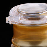 Maxbell Clear Seasoning Jars Oil Dispenser Bottle, Spice Jars, Sugar Salt Bottle Small Gold-Oil Bottle