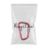 Maxbell 28KN Aluminum Climbing Mountaineering D Type Carabiner Red Screw Lock