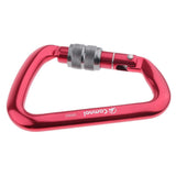 Maxbell 28KN Aluminum Climbing Mountaineering D Type Carabiner Red Screw Lock