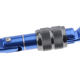 Maxbell 28KN Aluminum Climbing Mountaineering D Type Carabiner Blue Screw Lock