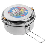 Maxbell Stainless Steel Lunch Box Bento Food Storage Containers Case 14cm Single Layer