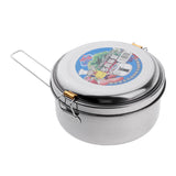 Maxbell Stainless Steel Lunch Box Bento Food Storage Containers Case 14cm Single Layer