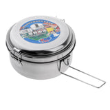 Maxbell Stainless Steel Lunch Box Bento Food Storage Containers Case 16cm Double Layer